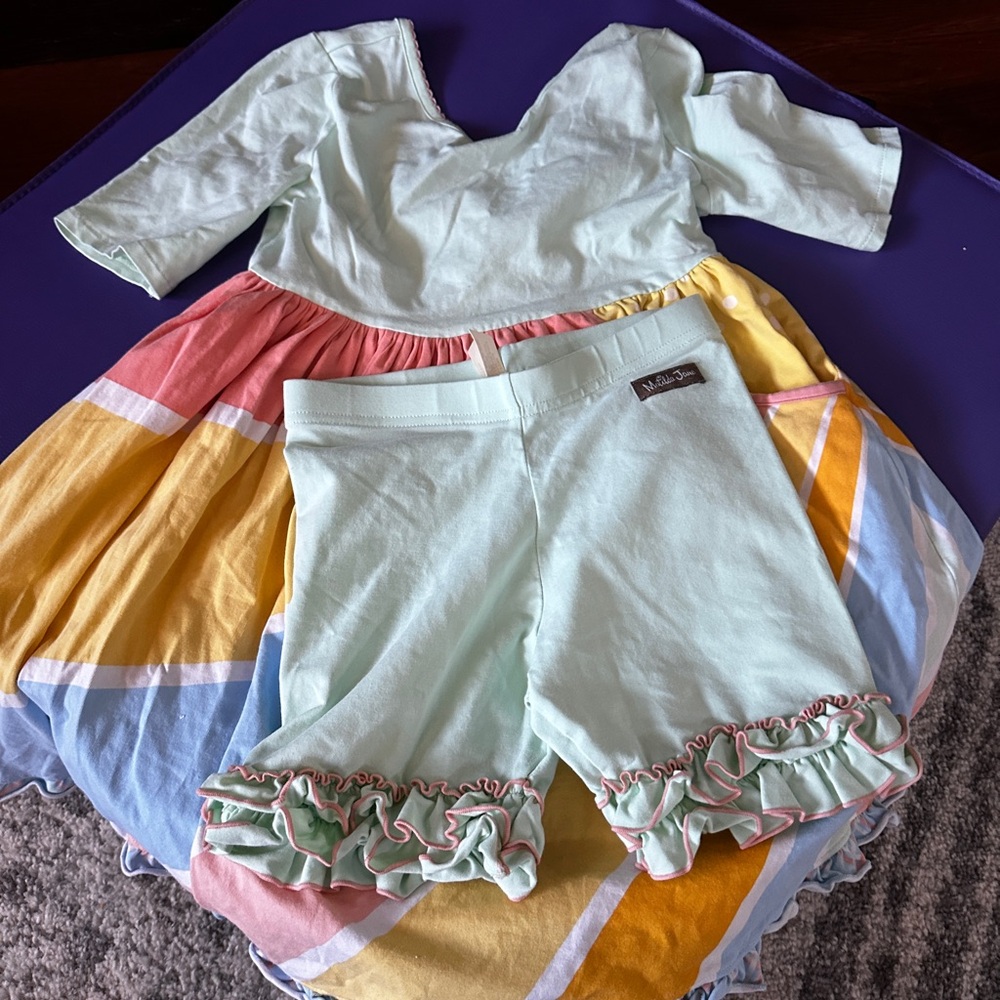 Matilda Jane cute Mint and Multi Color dress for spring